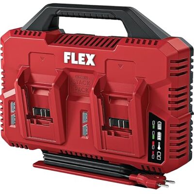 Flex Podwójna ładowarka do szybkiego ładowania 12/18 V CA SP 2x12/18 (ze wskaźnikiem stanu naładowania, w praktycznym wzornictwie) 533152 Flex Podwójna ładowarka do szybkiego ładowania 12/18 V CA SP 2x12/18 (ze wskaźnikiem stanu naładowania, w praktycznym wzornictwie) 533152