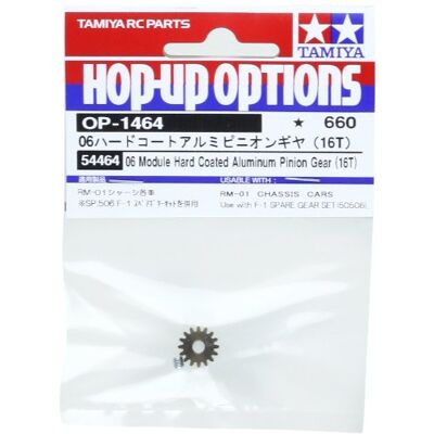 TAMIYA 300054464 aluminiowy zębnik silnika 16 Z/0,6 hartowany TAMIYA 300054464 aluminiowy zębnik silnika 16 Z/0,6 hartowany
