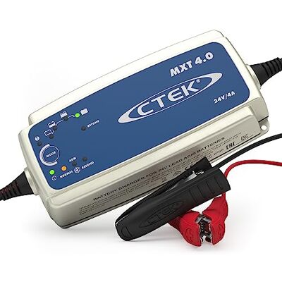 CTEK MXT 4.0 Ładowarka 24V, 8-Stopniowa Ładowarka Do Mniejszych Akumulatorów 24V W Pojazdach Użytkowych, Wózkach Inwalidzkich, Maszynach Torowych I Myjkach Przemysłowych, Tryb Regeneracji I AGM CTEK MXT 4.0 Ładowarka 24V, 8-Stopniowa Ładowarka Do Mniejszych Akumulatorów 24V W Pojazdach Użytkowych, Wózkach Inwalidzkich, Maszynach Torowych I Myjkach Przemysłowych, Tryb Regeneracji I AGM