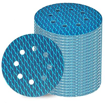 ZHONGHAINUO Papier ścierny do szlifierki orbitalnej, 13 cm, 8-otworowa, papier ścierny, ziarnistość 80, do drewna, 70 szt., niebieskie tarcze szlifierskie z tlenkiem glinu, antyblokujące, romby, ZHONGHAINUO Papier ścierny do szlifierki orbitalnej, 13 cm, 8-otworowa, papier ścierny, ziarnistość 80, do drewna, 70 szt., niebieskie tarcze szlifierskie z tlenkiem glinu, antyblokujące, romby,
