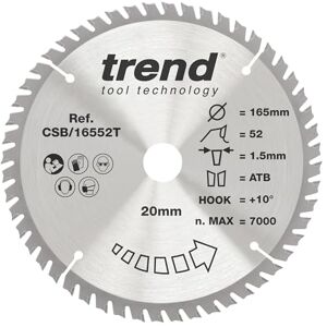 Tarcza do piły tarczowej Trend Lama - Zęby z węglika wolframu - 165mm Tarcza do piły tarczowej Trend Lama - Zęby z węglika wolframu - 165mm
