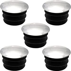 CYCLINGCOLORS 5x Tappi tondi alettati puntali plastica copriforo cromo mobilia piede tubi - Tappi CYCLINGCOLORS 5x Tappi tondi alettati puntali plastica copriforo cromo mobilia piede tubi - Tappi