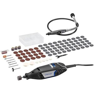 Dremel 3200 Rotatory Tool 130 W, zestaw narzędzi wielofunkcyjnych z 1 elastycznym uchwytem na trzonek, 90 akcesoriów, zmienna prędkość 10.000 – 35.000 obr./min do cięcia, carvingu, piaskowania Dremel 3200 Rotatory Tool 130 W, zestaw narzędzi wielofunkcyjnych z 1 elastycznym uchwytem na trzonek, 90 akcesoriów, zmienna prędkość 10.000 – 35.000 obr./min do cięcia, carvingu, piaskowania