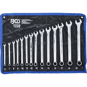 BGS 1228 Zestaw kluczy płasko-oczkowych długich 6 19 mm 14 szt. BGS 1228 Zestaw kluczy płasko-oczkowych długich 6 19 mm 14 szt.