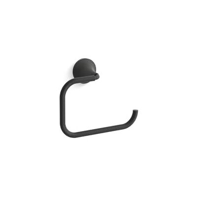 Kohler 27428-BL Tone-Towel Ring, akcesoria łazienkowe, czarny matowy Kohler 27428-BL Tone-Towel Ring, akcesoria łazienkowe, czarny matowy