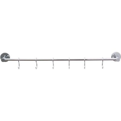 tesa Samoprzylepny reling kuchenny Loxx wykonany z chromowanego na wysoki połysk metalu, o wymiarach 43 mm x 535 mm x 45 mm tesa Samoprzylepny reling kuchenny Loxx wykonany z chromowanego na wysoki połysk metalu, o wymiarach 43 mm x 535 mm x 45 mm