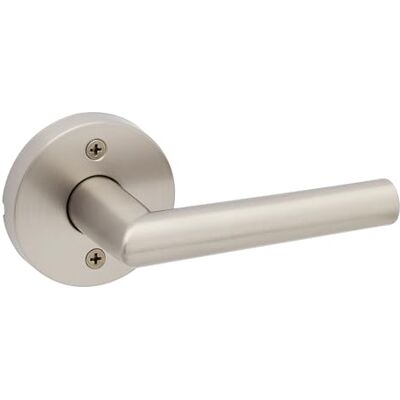 Kwikset Milan Dummy Door Handle, Single Sided Lever for Closets, French Double Doors and Spitry, Satynowy Nikiel Nieobracający się Odwracalny Wewnętrzny Push Dźwignia/Pull Lever Kwikset Milan Dummy Door Handle, Single Sided Lever for Closets, French Double Doors and Spitry, Satynowy Nikiel Nieobracający się Odwracalny Wewnętrzny Push Dźwignia/Pull Lever