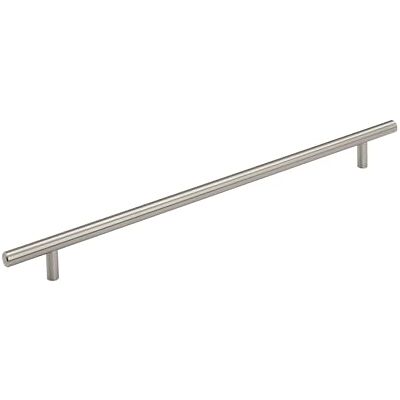 Amerock Bar Pulls 12-5/8 inch (320mm) Center-to-Center Satin Nickel Cabinet Pull, BP19014G10 Amerock Bar Pulls 12-5/8 inch (320mm) Center-to-Center Satin Nickel Cabinet Pull, BP19014G10