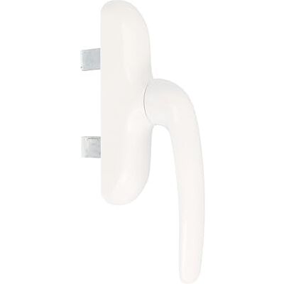 Amig Praktyczny uchwyt okienny z aluminiową podstawą i osłoną PVC w kolorze białym z ukrytym wkrętem 180 x 35 mm · Wysokość 64 mm · Bez kwadratu Amig Praktyczny uchwyt okienny z aluminiową podstawą i osłoną PVC w kolorze białym z ukrytym wkrętem 180 x 35 mm · Wysokość 64 mm · Bez kwadratu