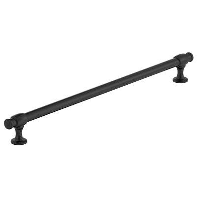 Amerock Winsome 12-5/8 inch (320mm) Center-to-Center Matte Black Cabinet Pull, BP36773FB Amerock Winsome 12-5/8 inch (320mm) Center-to-Center Matte Black Cabinet Pull, BP36773FB