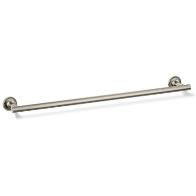 Kohler K-14436-SN Purystyczny 61 cm wieszak na ręczniki, żywy, polerowany nikiel Kohler K-14436-SN Purystyczny 61 cm wieszak na ręczniki, żywy, polerowany nikiel