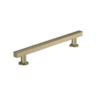 Amerock BP37106BBZ Everett uchwyt do szafki kuchennej, okucia mebli, łazienki, 160 mm, odległość od środka do szafki, złoty uchwyt do szafki kuchennej, 160 mm Amerock BP37106BBZ Everett uchwyt do szafki kuchennej, okucia mebli, łazienki, 160 mm, odległość od środka do szafki, złoty uchwyt do szafki kuchennej, 160 mm