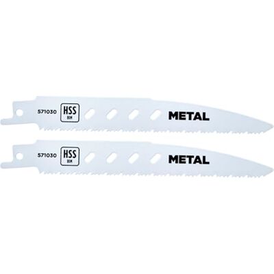 kwb Brzeszczoty do piły szablastej BiM do metalu (do metalu, aluminium i blach, trzonek uniwersalny 1/2", 2 sztuki, zmienny podział zębów, do precyzyjnego i czystego cięcia) kwb Brzeszczoty do piły szablastej BiM do metalu (do metalu, aluminium i blach, trzonek uniwersalny 1/2", 2 sztuki, zmienny podział zębów, do precyzyjnego i czystego cięcia)