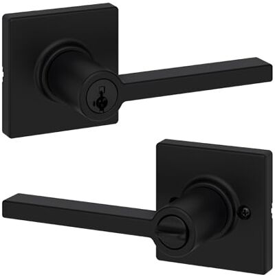Kwikset 94050-663 dźwignia wejściowa Casey, czarny matowy Kwikset 94050-663 dźwignia wejściowa Casey, czarny matowy
