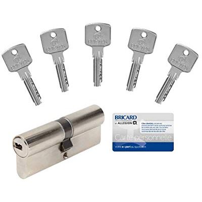 Bricard CYLINDRE A6, 40+40 Non-Off Off 5 kluczy Bricard CYLINDRE A6, 40+40 Non-Off Off 5 kluczy