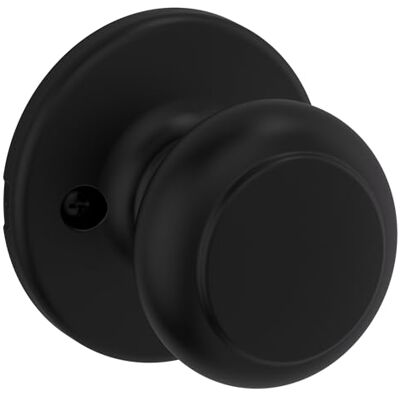 Kwikset 94880-615 Cove Collection gałki do drzwi, czarny matowy, manekin Kwikset 94880-615 Cove Collection gałki do drzwi, czarny matowy, manekin