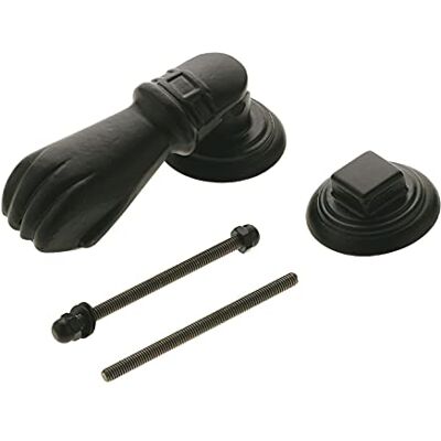 Amig Kołpak do zewnętrznych lub wewnętrznych drzwi wejściowych w kształcie mankietu w stylu rustykalnym 113 x 54 mm Stalowy płomień wykończony żywicą epoksydową Czarny Amig Kołpak do zewnętrznych lub wewnętrznych drzwi wejściowych w kształcie mankietu w stylu rustykalnym 113 x 54 mm Stalowy płomień wykończony żywicą epoksydową Czarny