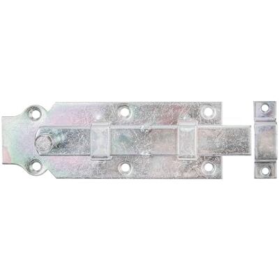 Alberts GAH- 115418 rygiel do drzwi z uchwytem guzikowym, prosty, z przymocowaną pętelką, ocynkowany galwanicznie na żółto, 160 x 56 mm Alberts GAH- 115418 rygiel do drzwi z uchwytem guzikowym, prosty, z przymocowaną pętelką, ocynkowany galwanicznie na żółto, 160 x 56 mm
