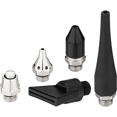 Hazet Zestaw dysz 9040-43/5, 5-częściowy, 1/8 cala, do pistoletu do przedmuchiwania 9040-4 i 9040LG-3/2, w tym długa i krótka dysza gumowa, dysza powierzchniowa i dysze metalowe Hazet Zestaw dysz 9040-43/5, 5-częściowy, 1/8 cala, do pistoletu do przedmuchiwania 9040-4 i 9040LG-3/2, w tym długa i krótka dysza gumowa, dysza powierzchniowa i dysze metalowe
