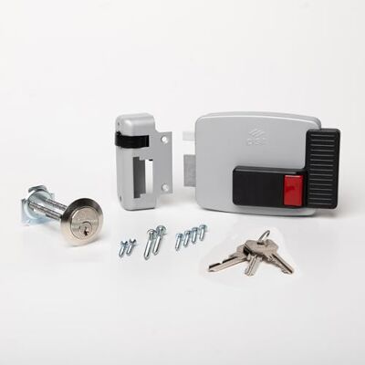 Cisa Zamek elektryczny 111610602N7 Zamek elektromagnetyczny ze stali lakierowanej z wewnętrznym przyciskiem Elektryczny zamek do bramy zewnętrznej, wejście 60, regulacja lewa ręka Cisa Zamek elektryczny 111610602N7 Zamek elektromagnetyczny ze stali lakierowanej z wewnętrznym przyciskiem Elektryczny zamek do bramy zewnętrznej, wejście 60, regulacja lewa ręka