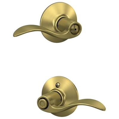 SCHLAGE F40 ACC 608 Dźwignia akcentująca łóżko i wanna, satynowy mosiądz SCHLAGE F40 ACC 608 Dźwignia akcentująca łóżko i wanna, satynowy mosiądz