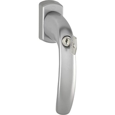 HOPPE 3426453 Uchwyt okienny New York cylinder blokujący, 90°, VK 7 x 40 mm, efekt stali nierdzewnej HOPPE 3426453 Uchwyt okienny New York cylinder blokujący, 90°, VK 7 x 40 mm, efekt stali nierdzewnej