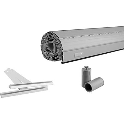 Schellenberg 39005, szary, zestaw zbroi rolety PCW maxi do wałów stalowych 60 mm, 80 x 100 cm, szerokość można skrócić, aluminiowa listwa końcowa, ogranicznik rolety Schellenberg 39005, szary, zestaw zbroi rolety PCW maxi do wałów stalowych 60 mm, 80 x 100 cm, szerokość można skrócić, aluminiowa listwa końcowa, ogranicznik rolety