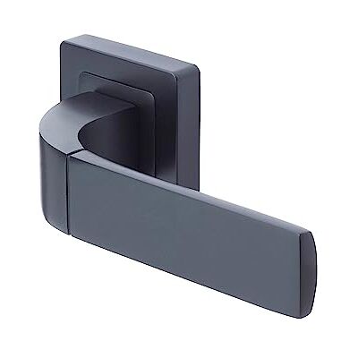 Yale Bologna czarna klamka do drzwi 35-ZR-8x8-A003-WC-56-11, stylowy nowoczesny design do łazienki WC, zestaw blokujący cylindryczny obrót, wszystkie oprawy dostarczane Yale Bologna czarna klamka do drzwi 35-ZR-8x8-A003-WC-56-11, stylowy nowoczesny design do łazienki WC, zestaw blokujący cylindryczny obrót, wszystkie oprawy dostarczane