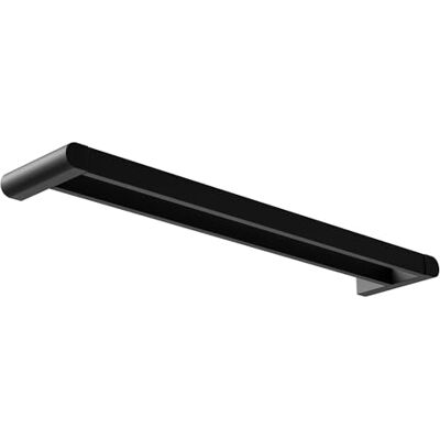 Amig Podwójny drążek łazienkowy na ręczniki Mod. Oma-1, montowany na ścianie, śruby w zestawie, 640 x 125 x 30 mm, Zamak, czarny matowy Amig Podwójny drążek łazienkowy na ręczniki Mod. Oma-1, montowany na ścianie, śruby w zestawie, 640 x 125 x 30 mm, Zamak, czarny matowy