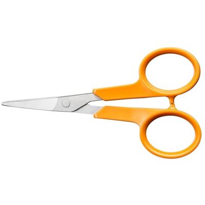 Fiskars Classic Nożyczki do manicure, zakrzywione, dla prawo- i leworęcznych, długość całkowita: 10 cm, ostrze ze stali nierdzewnej/plastikowe uchwyty, pomarańczowe, 1075058 Fiskars Classic Nożyczki do manicure, zakrzywione, dla prawo- i leworęcznych, długość całkowita: 10 cm, ostrze ze stali nierdzewnej/plastikowe uchwyty, pomarańczowe, 1075058
