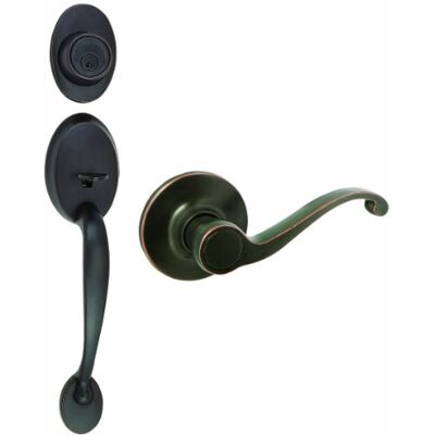 Design House 791699 Coventry 2-Way zestaw uchwytów do latch z uchwytem do drzwi wejściowych, keyway i rączką, wykończenie olejowe z brązu od Design House 791699 Coventry 2-Way zestaw uchwytów do latch z uchwytem do drzwi wejściowych, keyway i rączką, wykończenie olejowe z brązu od