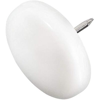 Adsamm ® / 32 x plastikowe podkładki ślizgowe z gwoździem/białe, Ø 30 mm/okrągłe/plastikowe nóżki ślizgowe do mebli, optymalna jakość ® Adsamm ® / 32 x plastikowe podkładki ślizgowe z gwoździem/białe, Ø 30 mm/okrągłe/plastikowe nóżki ślizgowe do mebli, optymalna jakość ®