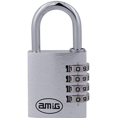 Amig 21532 Zamek szyfrowy, Srebrny, 35 mm Amig 21532 Zamek szyfrowy, Srebrny, 35 mm