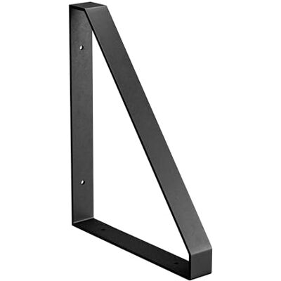 Amig Trójkątny uchwyt do półek przemysłowych 211 x 261 x 30 mm Czarna matowa stal Stojak ścienny Funkcjonalna i wytrzymała konstrukcja Idealny do regałów ściennych Amig Trójkątny uchwyt do półek przemysłowych 211 x 261 x 30 mm Czarna matowa stal Stojak ścienny Funkcjonalna i wytrzymała konstrukcja Idealny do regałów ściennych