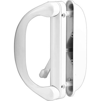 PRiME Products C 1275 zestaw klamek do drzwi przesuwnych z zatrzaskiem, biały, 1 szt PRiME Products C 1275 zestaw klamek do drzwi przesuwnych z zatrzaskiem, biały, 1 szt