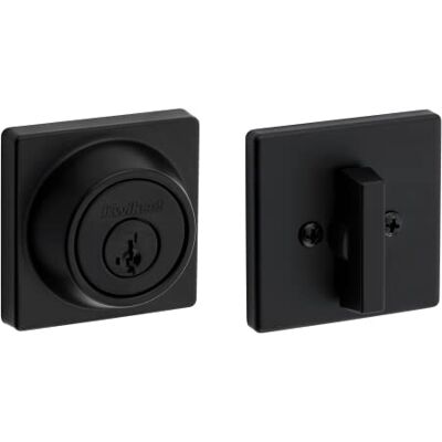 Kwikset 96600-744 660 współczesna seria zasuwki, czarny matowy, z kluczem SmartKey Kwikset 96600-744 660 współczesna seria zasuwki, czarny matowy, z kluczem SmartKey