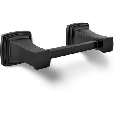 Kohler 27413-BL Uchwyt na chusteczki toaletowe RIFF, akcesoria łazienkowe, czarny matowy Kohler 27413-BL Uchwyt na chusteczki toaletowe RIFF, akcesoria łazienkowe, czarny matowy
