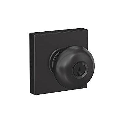 SCHLAGE Plymouth Gałka z blokadą wejściową Collins, matowa czerń (F51A PLY 622 COL) SCHLAGE Plymouth Gałka z blokadą wejściową Collins, matowa czerń (F51A PLY 622 COL)