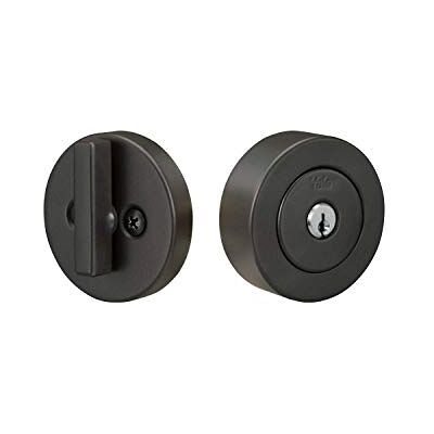 Yale Home 4881S19FR Płaski okrągły pojedynczy cylinder, czarny zamsz zasuwa Yale Home 4881S19FR Płaski okrągły pojedynczy cylinder, czarny zamsz zasuwa