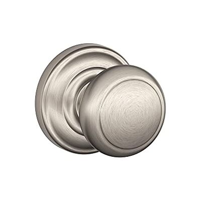 SCHLAGE F10AND619ADD Addison Collection Andover Passage Knob, Satin Nickel by (English Manual) SCHLAGE F10AND619ADD Addison Collection Andover Passage Knob, Satin Nickel by (English Manual)