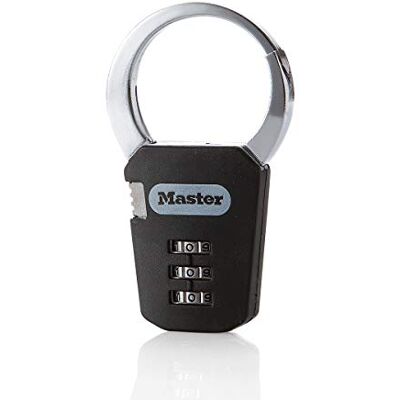 Master Lock 1550EURDCOL zamek szyfrowy z karabińczykiem, przypadkowy kolor, 7,1 x 8,4 x 1,2 cm Master Lock 1550EURDCOL zamek szyfrowy z karabińczykiem, przypadkowy kolor, 7,1 x 8,4 x 1,2 cm