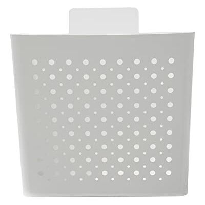 Amig Biały stalowy kosz reklamowy z przednią siatką do umieszczenia na ścianach lub ścianach zewnętrznych portali lub wejściowych 32 x 36 x 19 cm Łatwa instalacja, śruby w zestawie Amig Biały stalowy kosz reklamowy z przednią siatką do umieszczenia na ścianach lub ścianach zewnętrznych portali lub wejściowych 32 x 36 x 19 cm Łatwa instalacja, śruby w zestawie