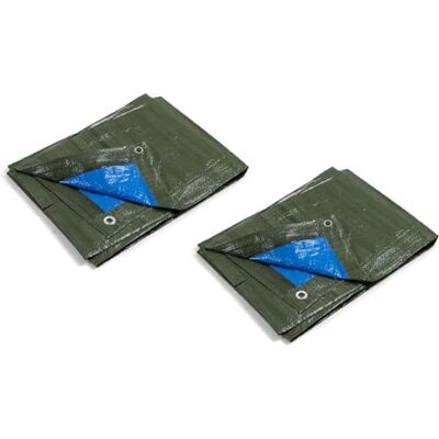Kippen 6082K 2 sztuki plandeki z oczkiem, 2 sztuki, rozmiar 2 x 3 m, gramatura 90 g/m² Kippen 6082K 2 sztuki plandeki z oczkiem, 2 sztuki, rozmiar 2 x 3 m, gramatura 90 g/m²