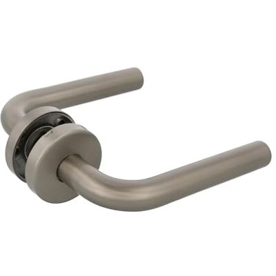 Amig Zestaw uchwytów z rozetą, antybakteryjne wykończenie, Ø52 mm, elegancki i prosty design, idealny do domu lub biura, stal nierdzewna 18/8, kwadrat 8 mm, matowy Amig Zestaw uchwytów z rozetą, antybakteryjne wykończenie, Ø52 mm, elegancki i prosty design, idealny do domu lub biura, stal nierdzewna 18/8, kwadrat 8 mm, matowy