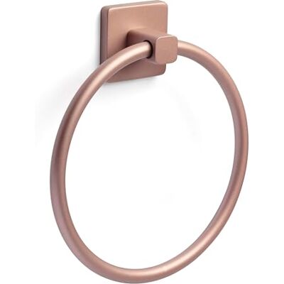 TATAY Aro Toallero Baño Sin Taladro con Sistema de Fijación 3M Cómodo y Sin Taladrar Acabado Mate y Elegante 100% inoxidable Resistencia 5 kg 19,5 x 5,5 x 22 cm Colección Kalo Oro Rosa TATAY Aro Toallero Baño Sin Taladro con Sistema de Fijación 3M Cómodo y Sin Taladrar Acabado Mate y Elegante 100% inoxidable Resistencia 5 kg 19,5 x 5,5 x 22 cm Colección Kalo Oro Rosa