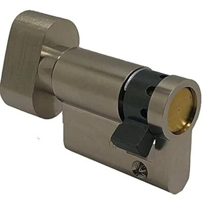 ABUS KE5N10 / 30 półcylinder z guzikiem niklowany E5 10 x 30 mm ABUS KE5N10 / 30 półcylinder z guzikiem niklowany E5 10 x 30 mm