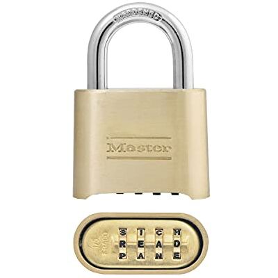 Master Lock Lucchetto, imposta il tuo lucchetto a combinazione, 2 in.Wide, 175DWD Master Lock Lucchetto, imposta il tuo lucchetto a combinazione, 2 in.Wide, 175DWD