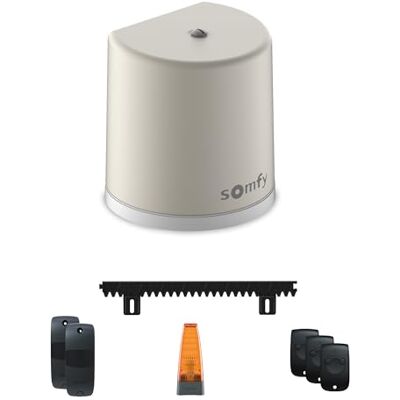 Somfy 1246274 Freevia Line RTS napęd do bramy przesuwnej W zestawie z 3 pilotami Keytis, pomarańczowym światłem, fotokomórkami i 4 m zębatką Wyprodukowano we Francji Kompatybilna z aplikacją Somfy 1246274 Freevia Line RTS napęd do bramy przesuwnej W zestawie z 3 pilotami Keytis, pomarańczowym światłem, fotokomórkami i 4 m zębatką Wyprodukowano we Francji Kompatybilna z aplikacją