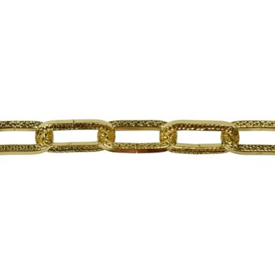 Corderie Italiane 006007210 Genoese, druciany łańcuszek z młotkiem, mosiądz, 4 x 29 x 8,5 mm, 1,5 m Corderie Italiane 006007210 Genoese, druciany łańcuszek z młotkiem, mosiądz, 4 x 29 x 8,5 mm, 1,5 m