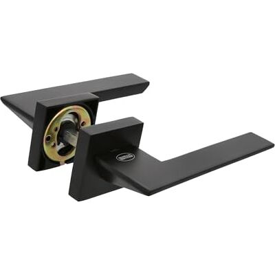 Amig Zestaw klamek do drzwi Mod. ZAHORA 51 x 146 mm matowe czarne aluminium z otworem na klucz elegancki i prosty design ergonomiczny uchwyt Amig Zestaw klamek do drzwi Mod. ZAHORA 51 x 146 mm matowe czarne aluminium z otworem na klucz elegancki i prosty design ergonomiczny uchwyt